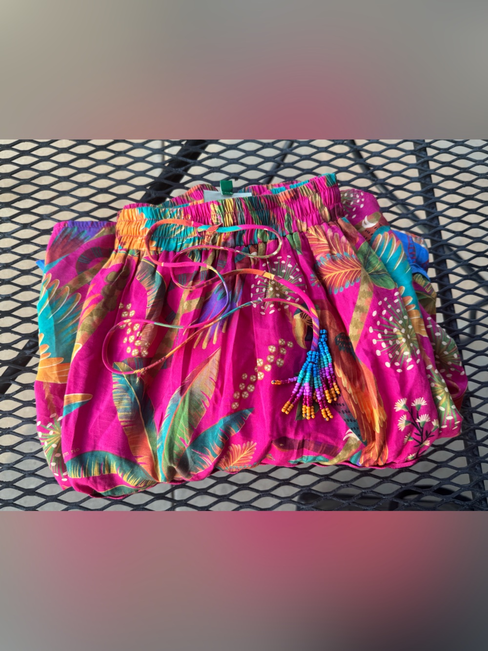 Anthropologie Farm Rio Macaw Party Mix Maxi Skirt XL NWOT - Picture 11 of 11